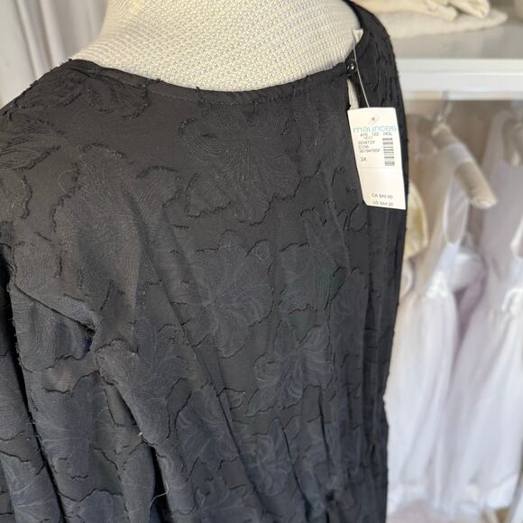 Maurices Plus sz. 3X black dress textured lace. elasticized career, funeral 3773 - Picture 5 of 8